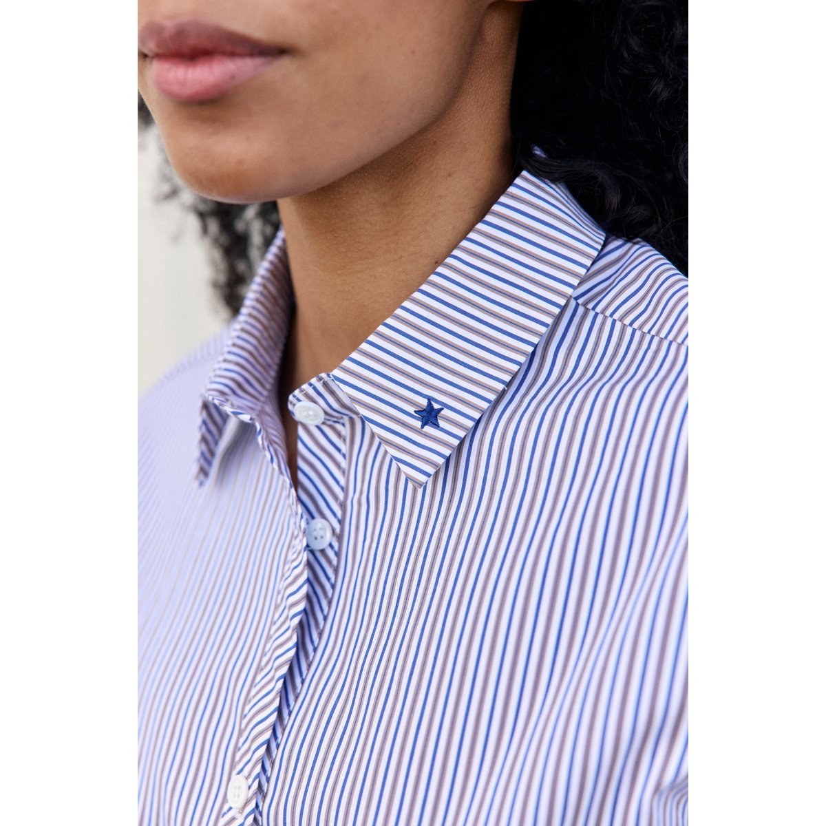 CHEMISE imprimé rayures, marinière CYRA 20-ecru/bleu, LA PETITE ETOILE