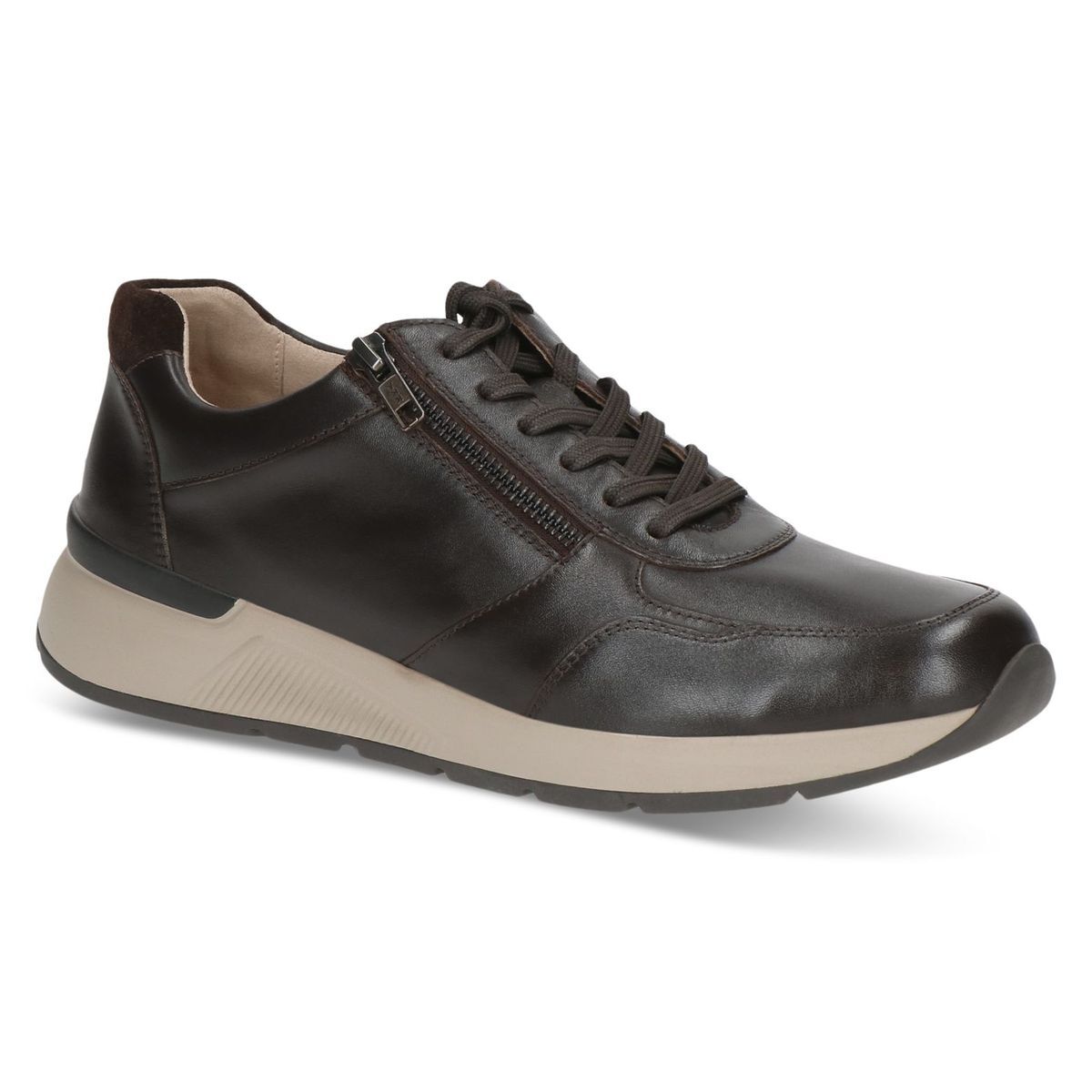Basket homme marron foncé combiné, CAPRICE