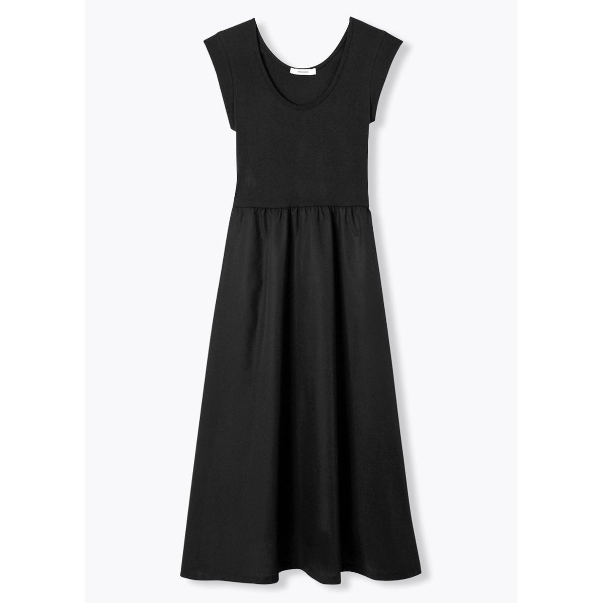 Robe-débardeur unie noir, PROMOD