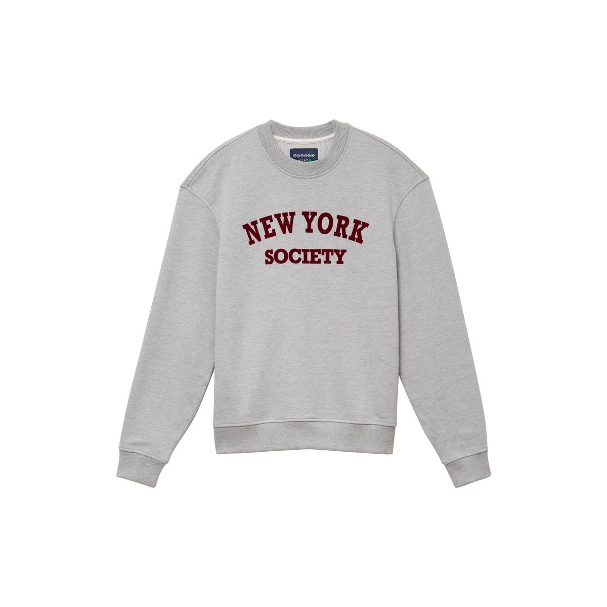 Sweat droit col rond manches longues gris clair, BONOBO