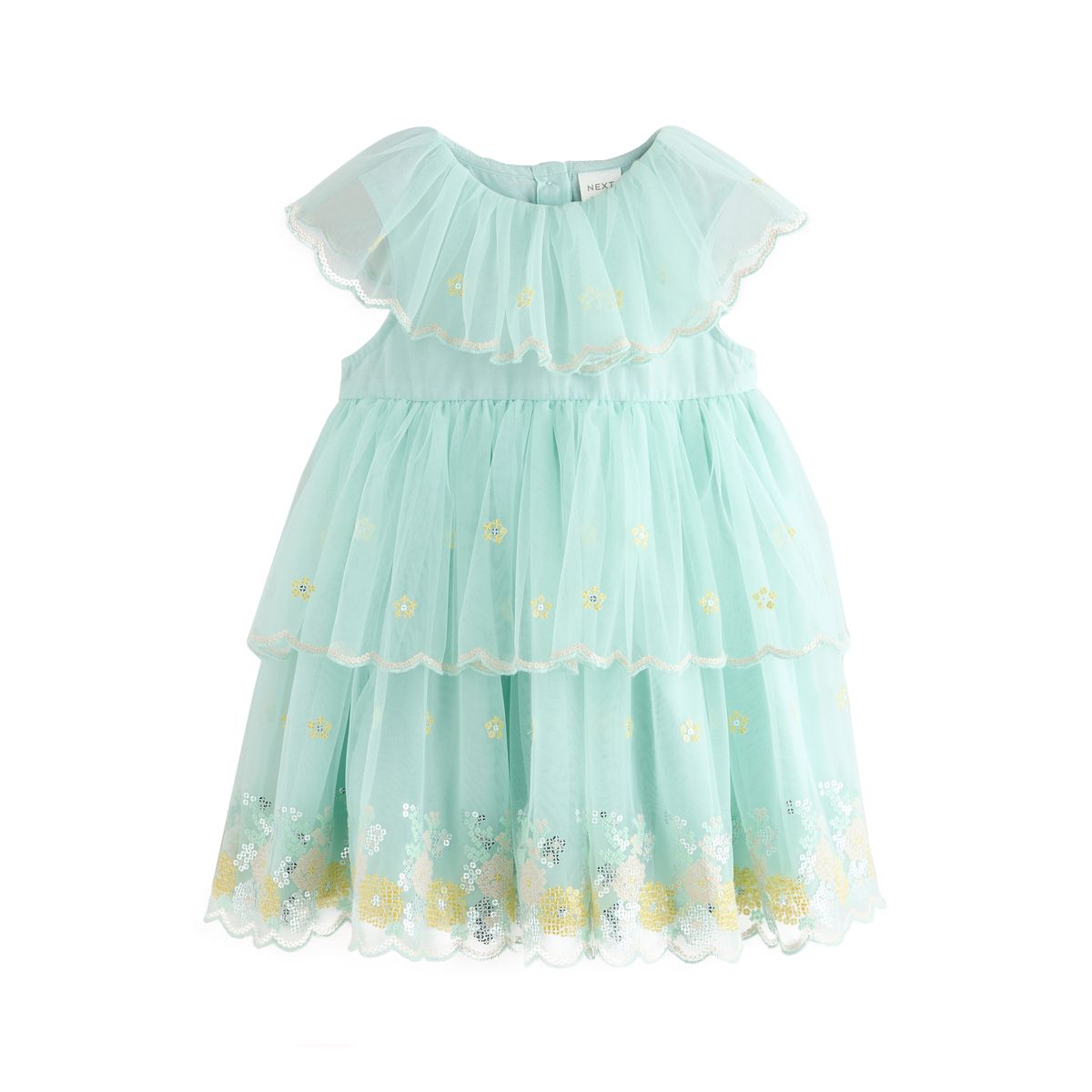 Robe ornée en maille bleu, NEXT