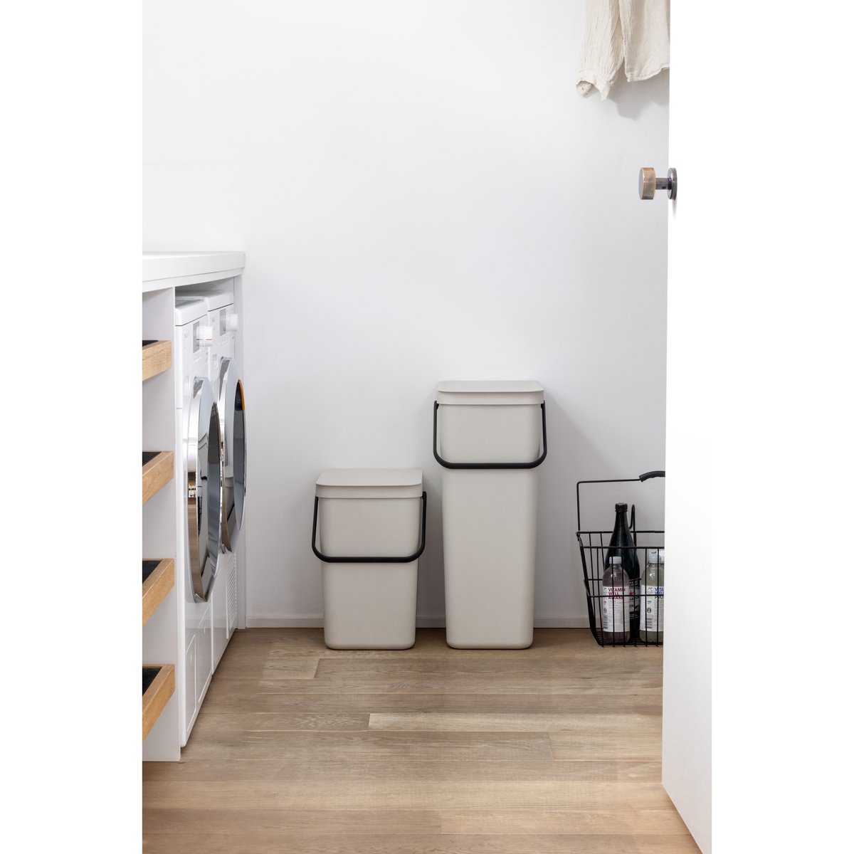 Poubelle à pédale SORT & GO soft beige, BRABANTIA