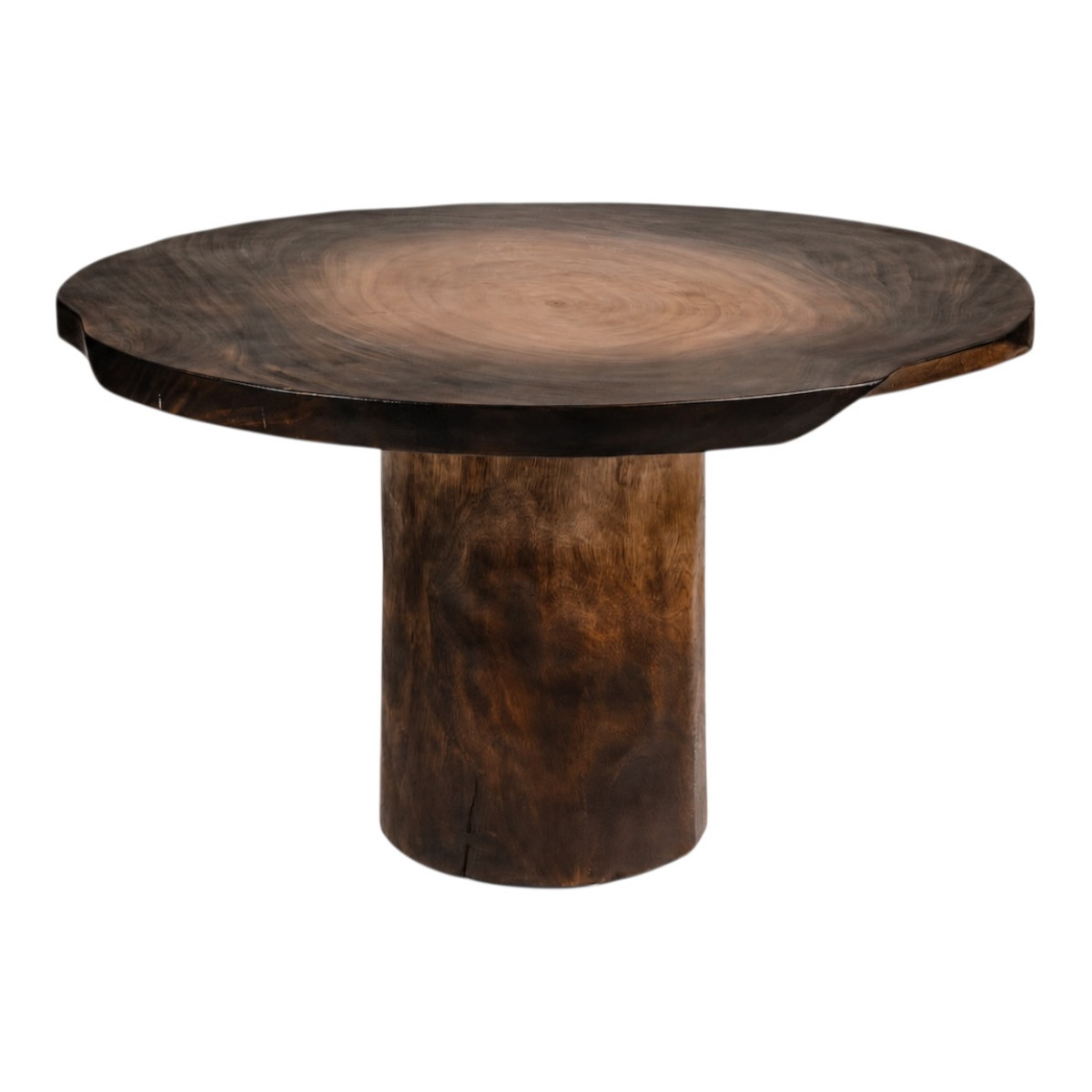 Table ronde en bois - LOREA marron, MATHI DESIGN