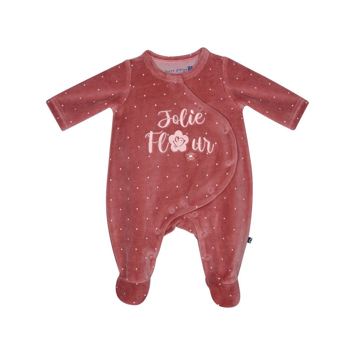 Trousseau 4 pieces pimprenelle en maille rose, SUCRE D'ORGE