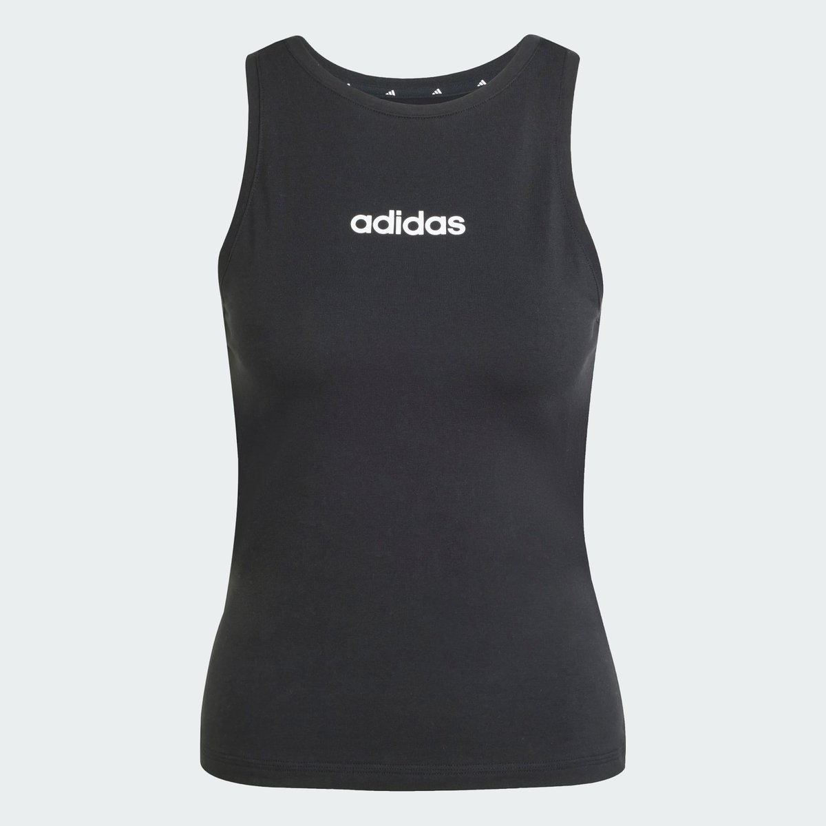 Débardeur Slim Coton Essentials Linear Débardeur Slim Coton Essentials Linear black / white, ADIDAS SPORTSWEAR