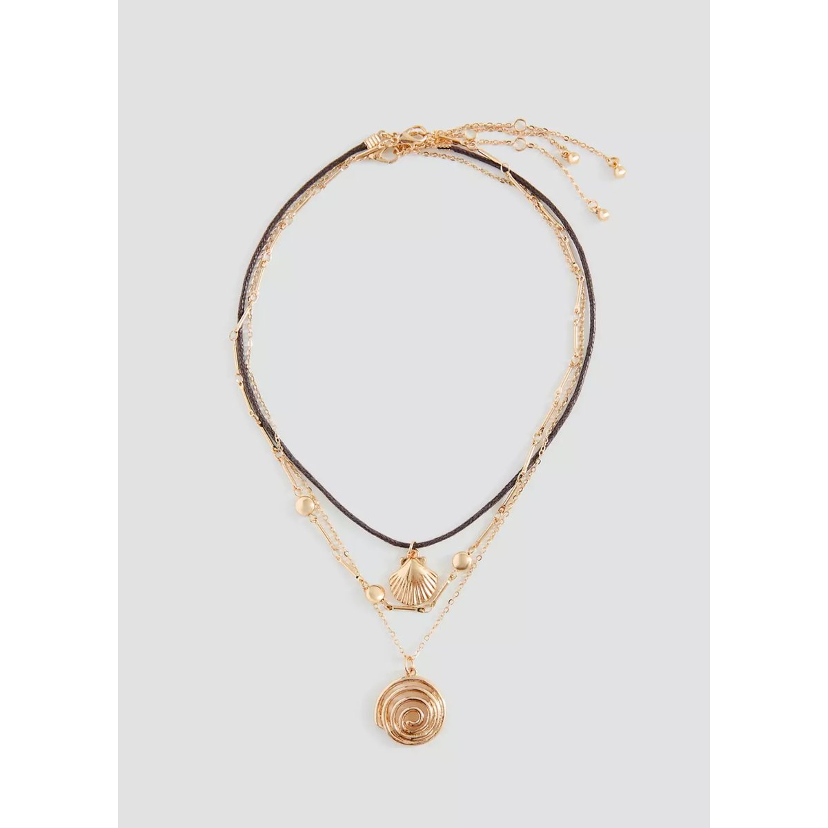 Lot 3 colliers combinés or, MANGO TEEN