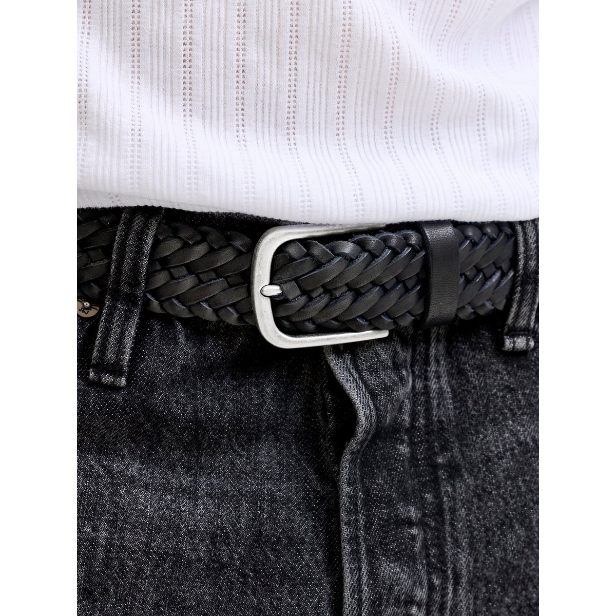 Ceinture En Cuir noire - black, JACK & JONES