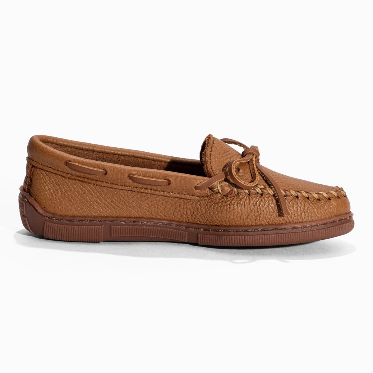 Mocassins en cuir Moosehide Classic camel, MINNETONKA