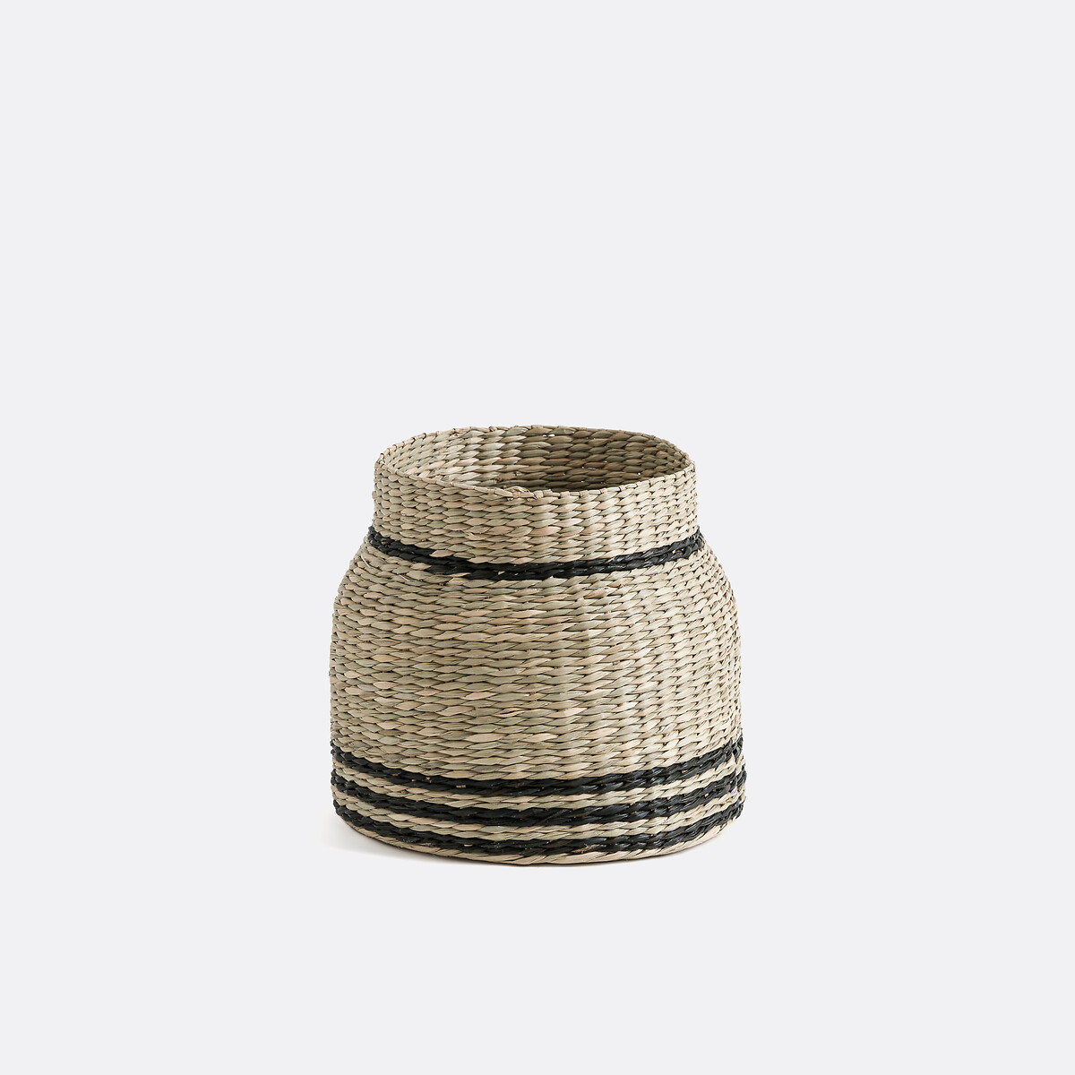 Cache-pot en herbier Ø19,5 cm, Mila naturel/noir, LA REDOUTE INTERIEURS