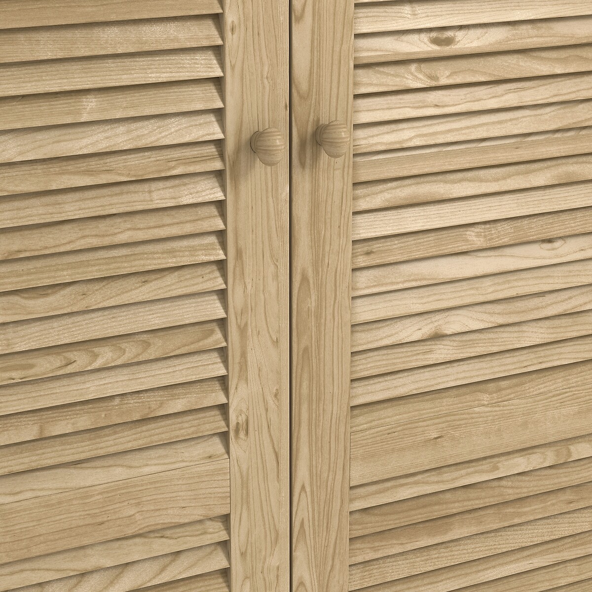 Mayor 3-Door Wardrobe untreated light wood, SO'HOME