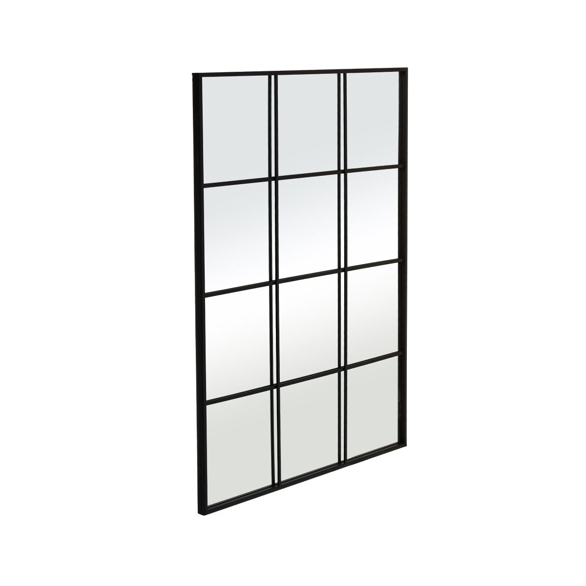 Miroir Fenêtre Métal Noir - 90x120cm noir, WADIGA