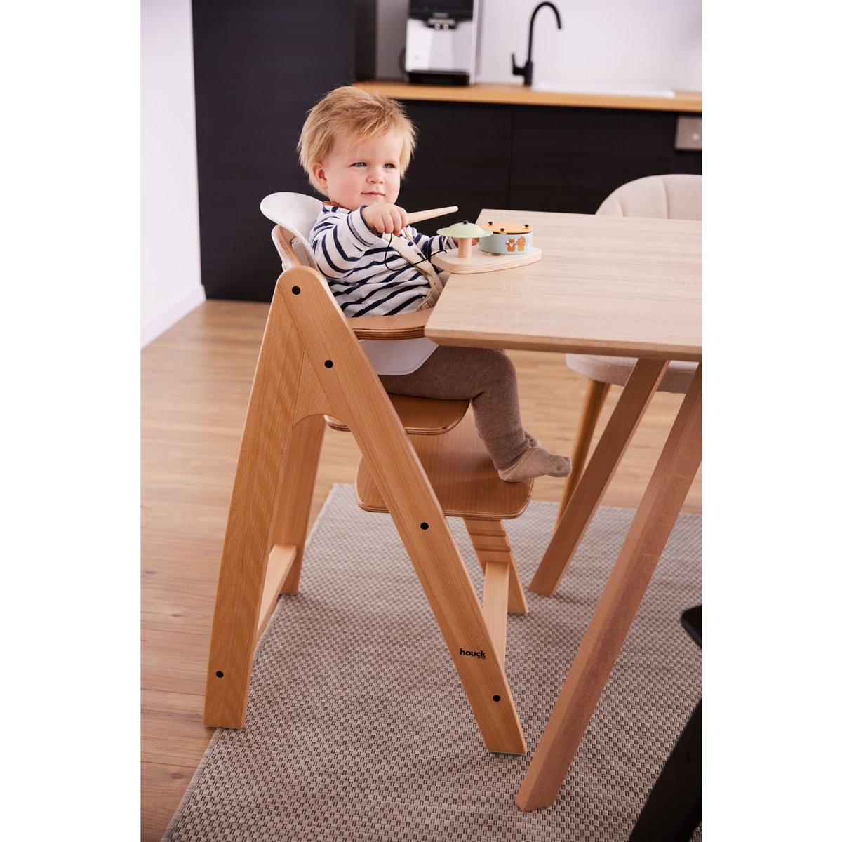 Réducteur bébé pour chaise haute Arketa Baby Seat blanc couleur unique, HAUCK