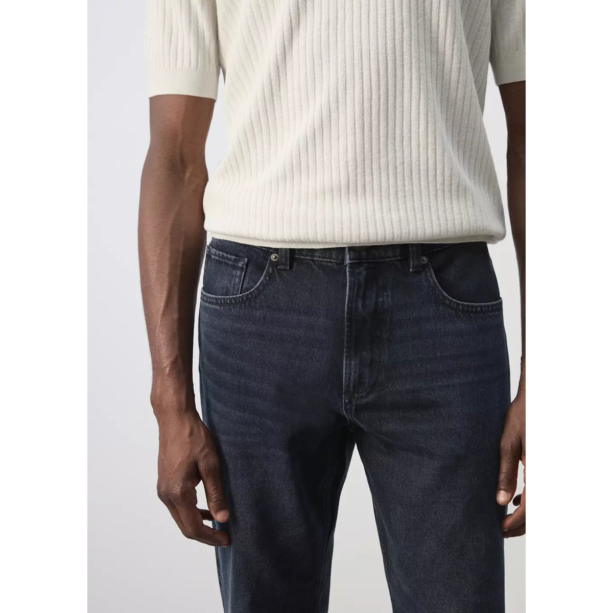 Jean Bob regular-fit bleu foncé intense, MANGO MAN