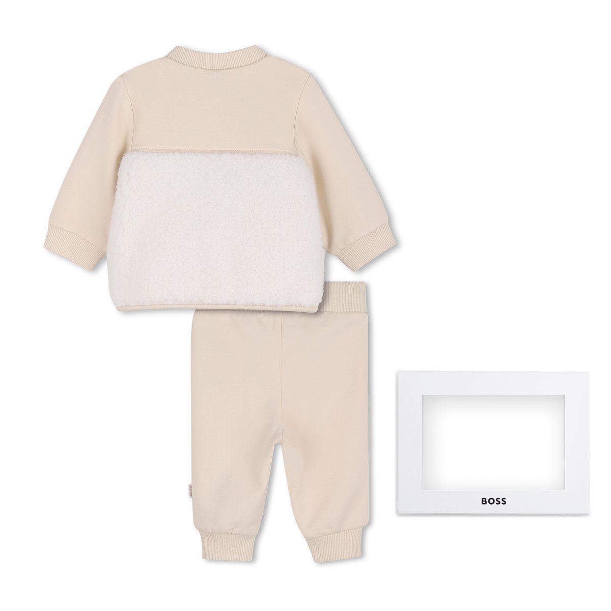 Ensemble cardigan et pantalon new beige, BOSS KIDSWEAR
