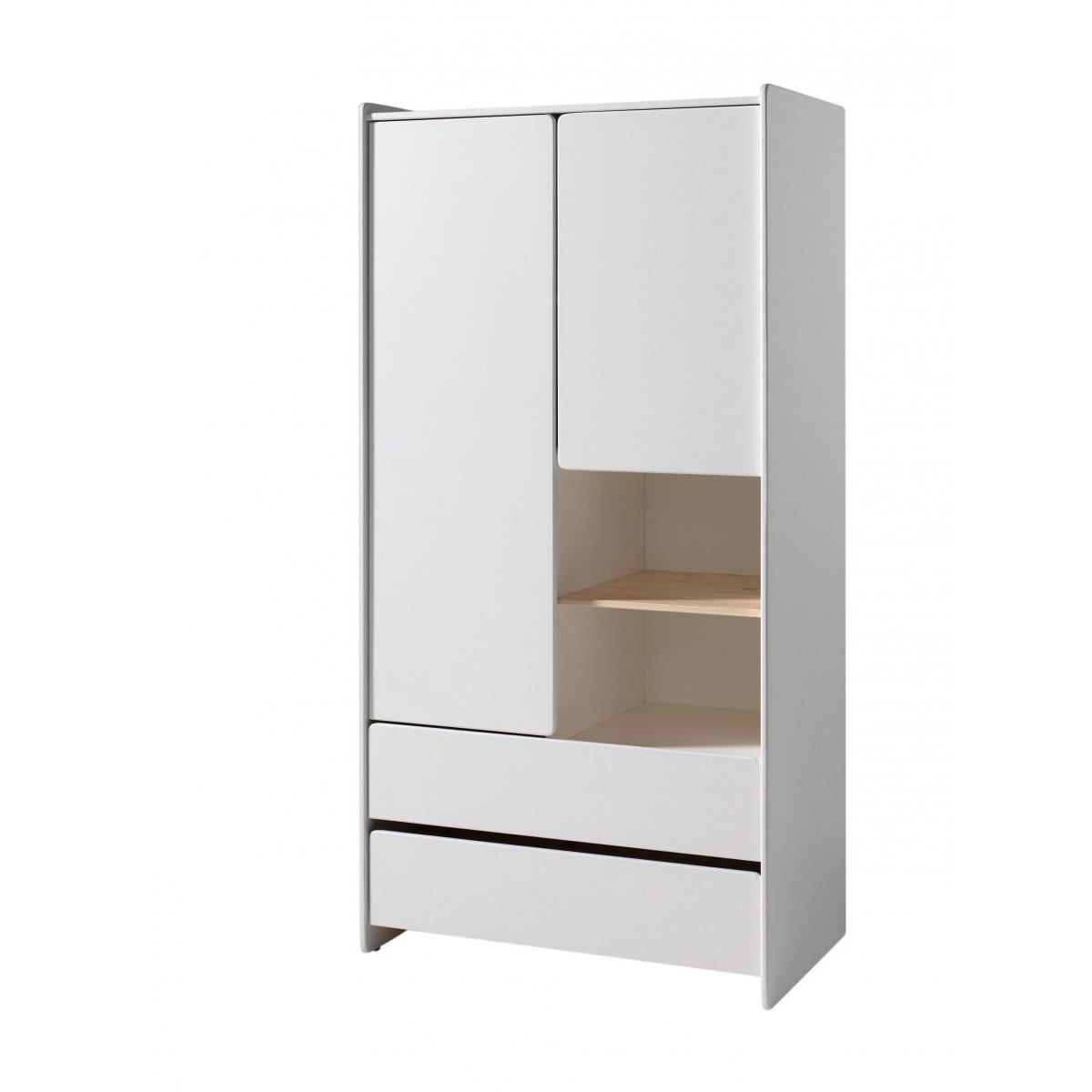 KIDDY Lit bébé + Commode 3 tiroirs + Plan à langer + Armoire bleu, VIPACK