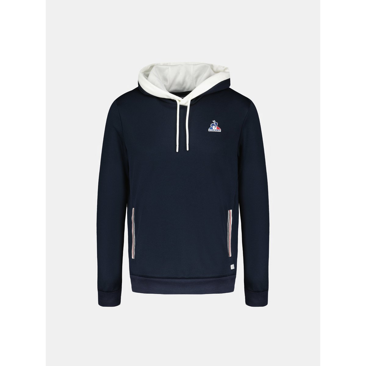 Sweat à capuche Tricolore bleu, LE COQ SPORTIF