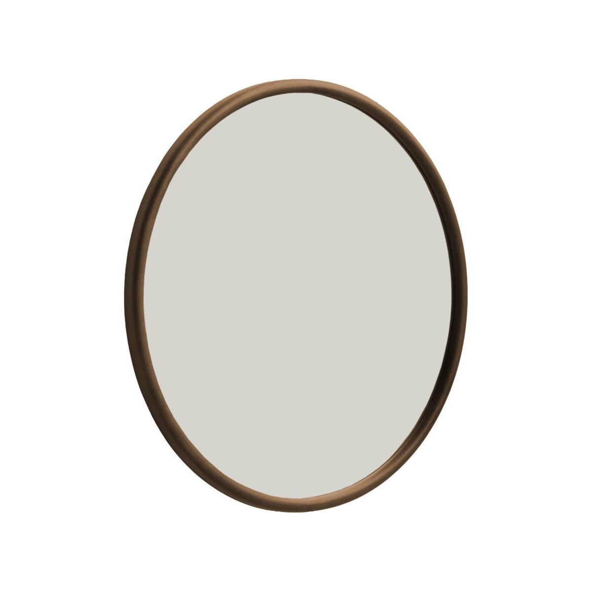 Miroir rond bois d'hévéa Ø60cm IVY noyer, SWEEEK
