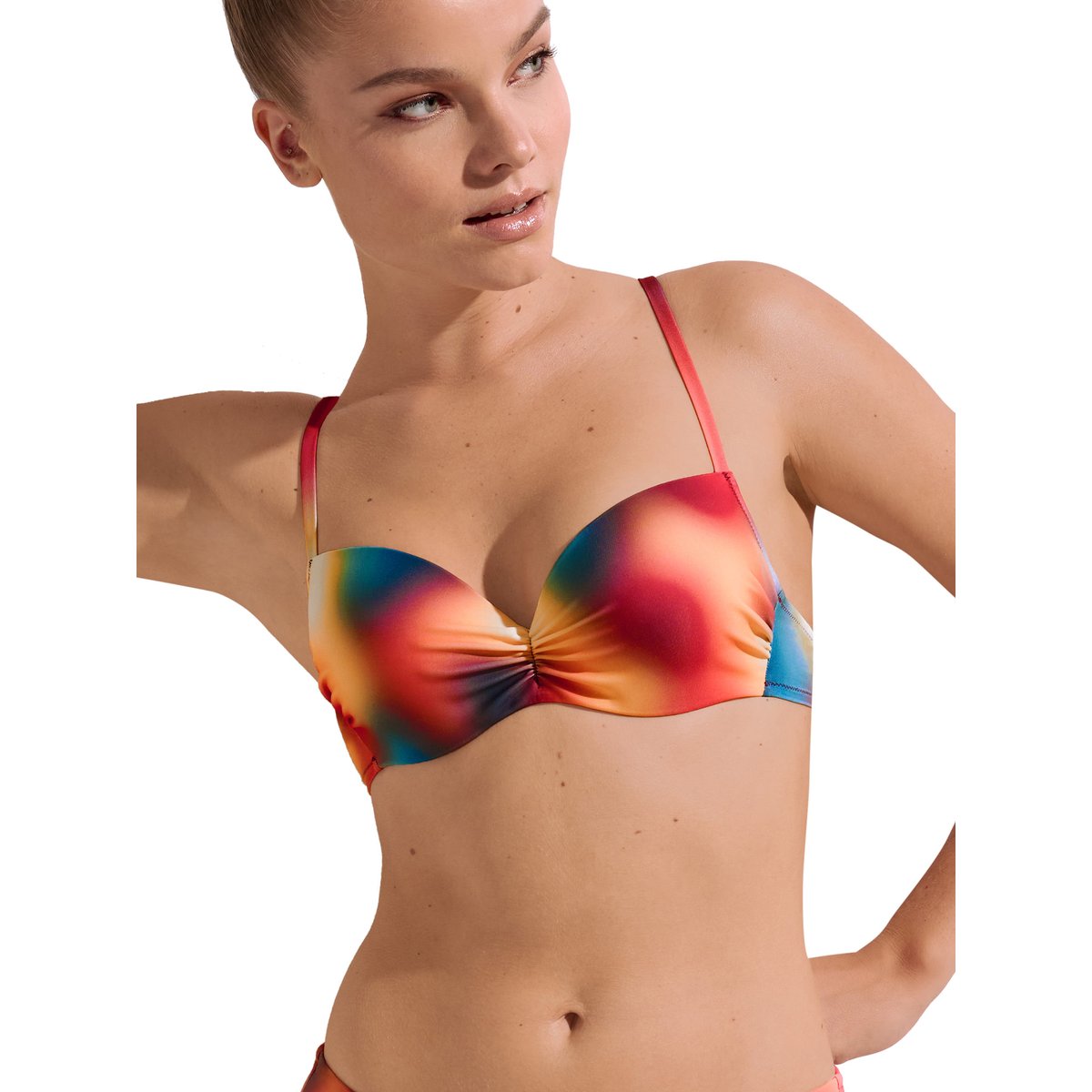 Haut maillot de bain préformé multipositions Olympia multicolore, LISCA
