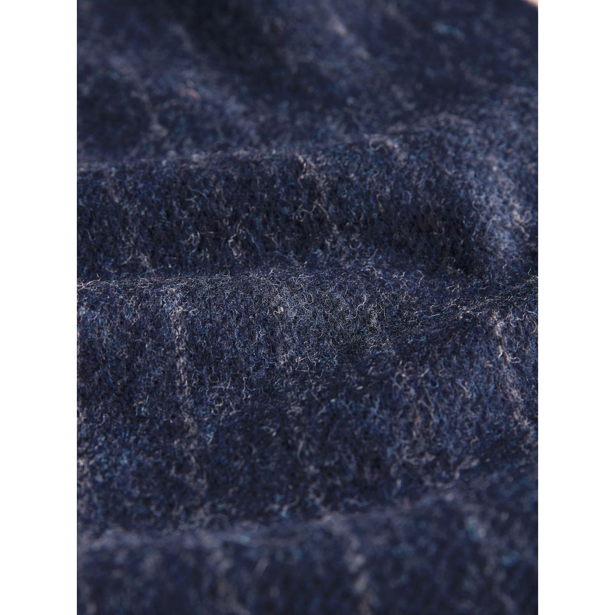 Écharpe en laine mérinos x moons bleu marine rayé, NEXT