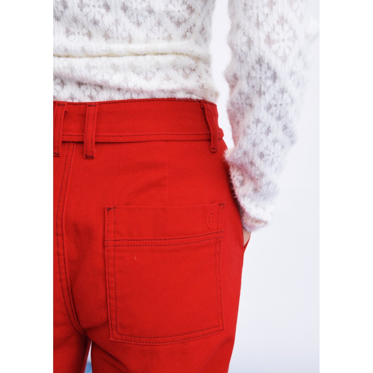 Jean Furano en coton FURANO rouge, FRNCH