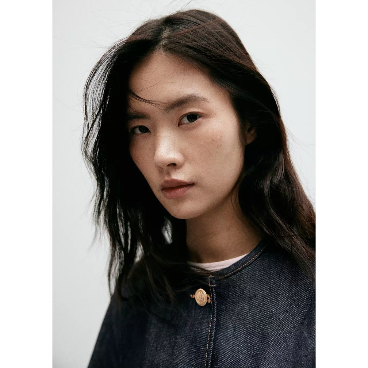 Veste denim poches bleu, MANGO