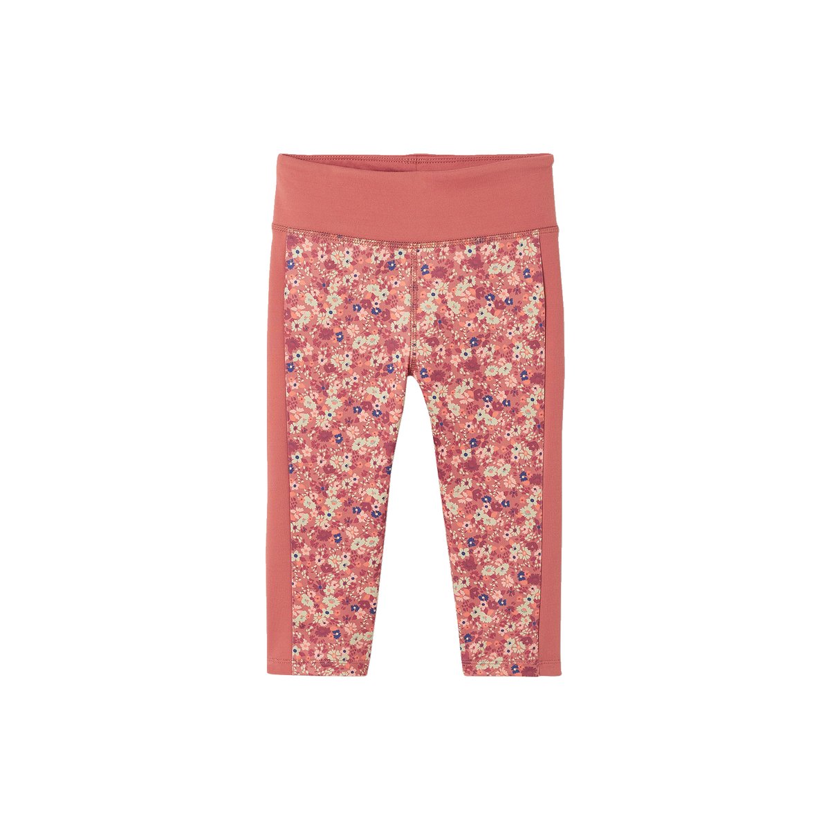 Ensemble de sport t-shirt et corsaire motif "sunrise" irisé écru, VERTBAUDET