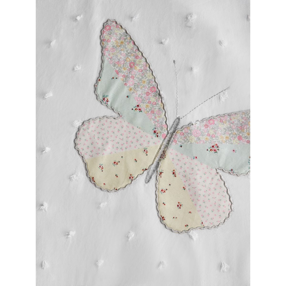 Rideaux occultants à œillets papillon floral blanc, NEXT