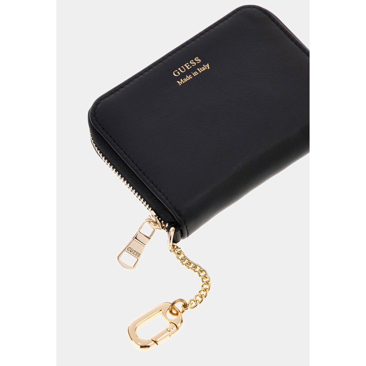 Portefeuille Florence Cuir Véritable noir, GUESS