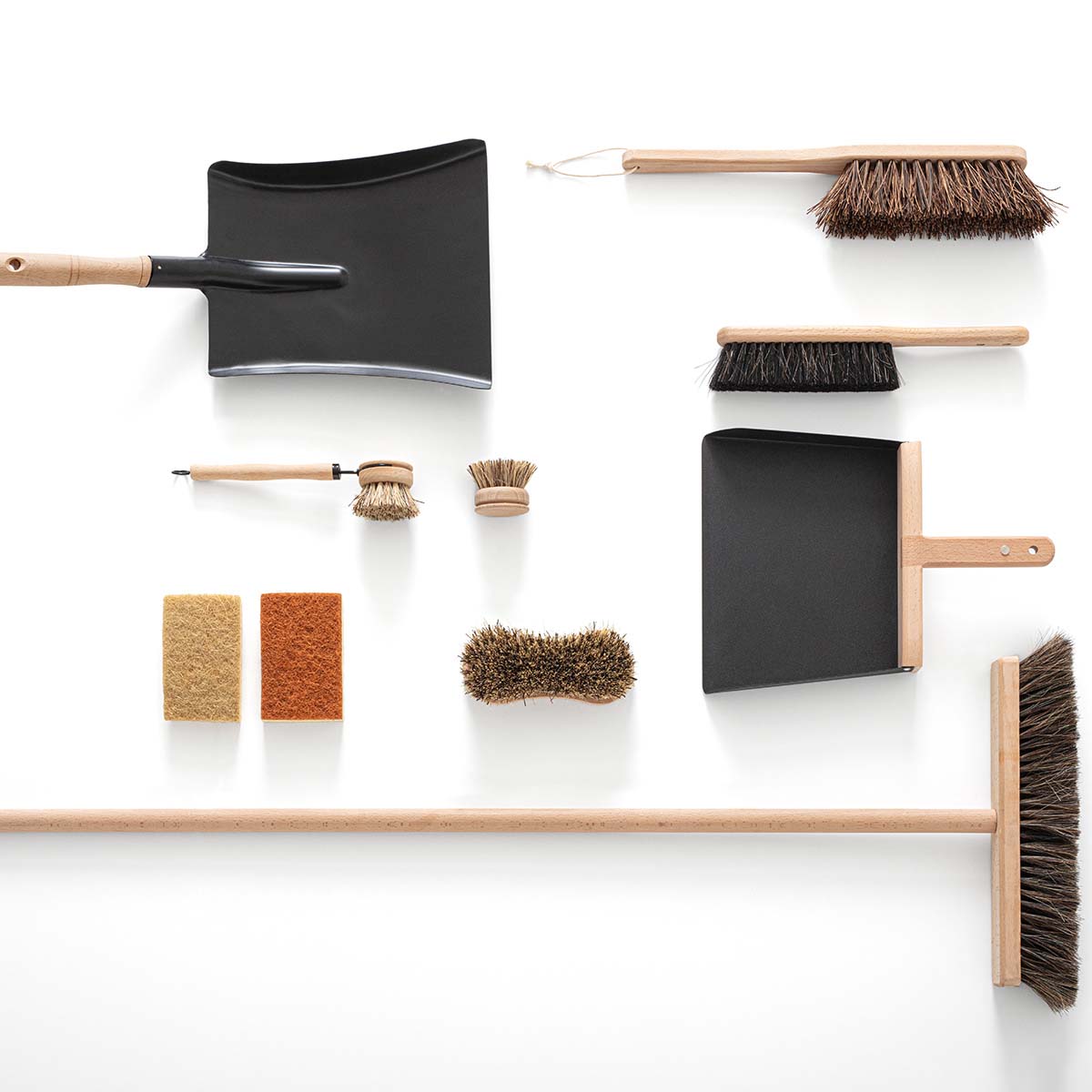 Ensemble pelle et balayette en bois et acier BLACKWOOD noir, 5FIVE SIMPLY SMART