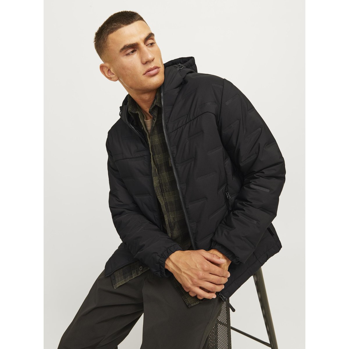 Veste Matelassée black, JACK & JONES