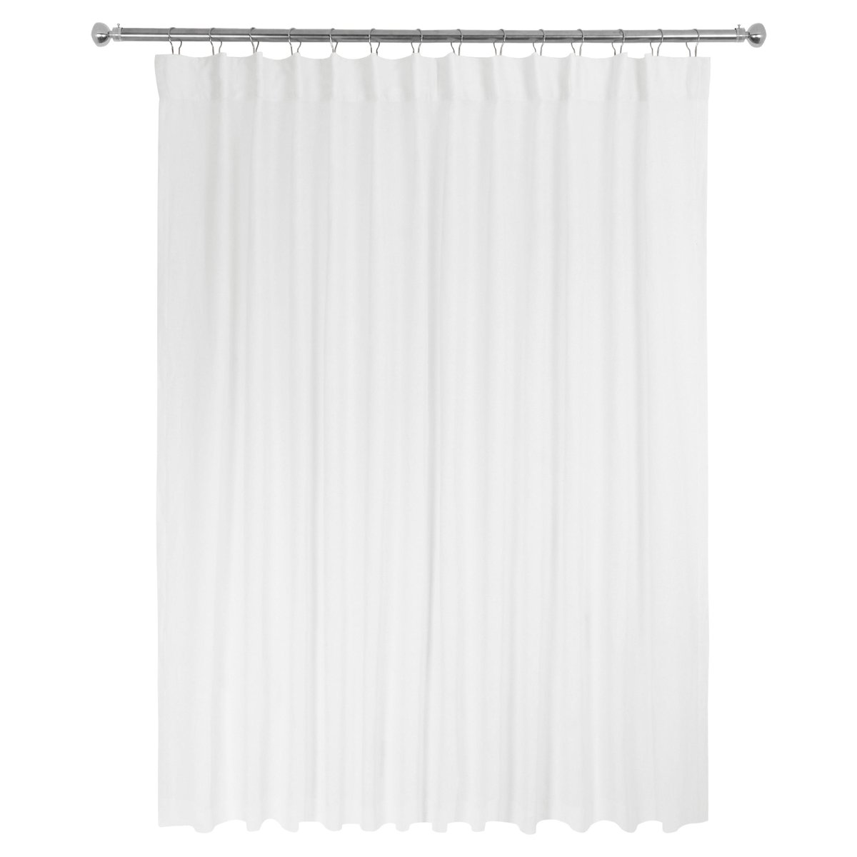 Voilage en coton et lin, ELARA blanc, INSPIRE