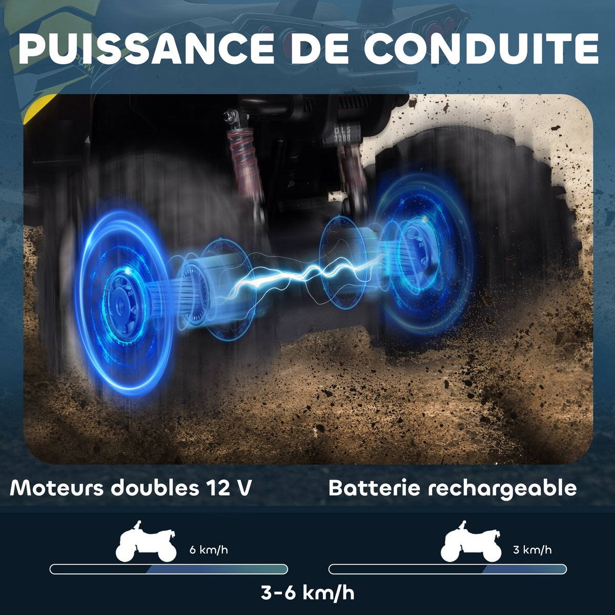 Voiture à pédales PP Jaune jaune, HOMCOM