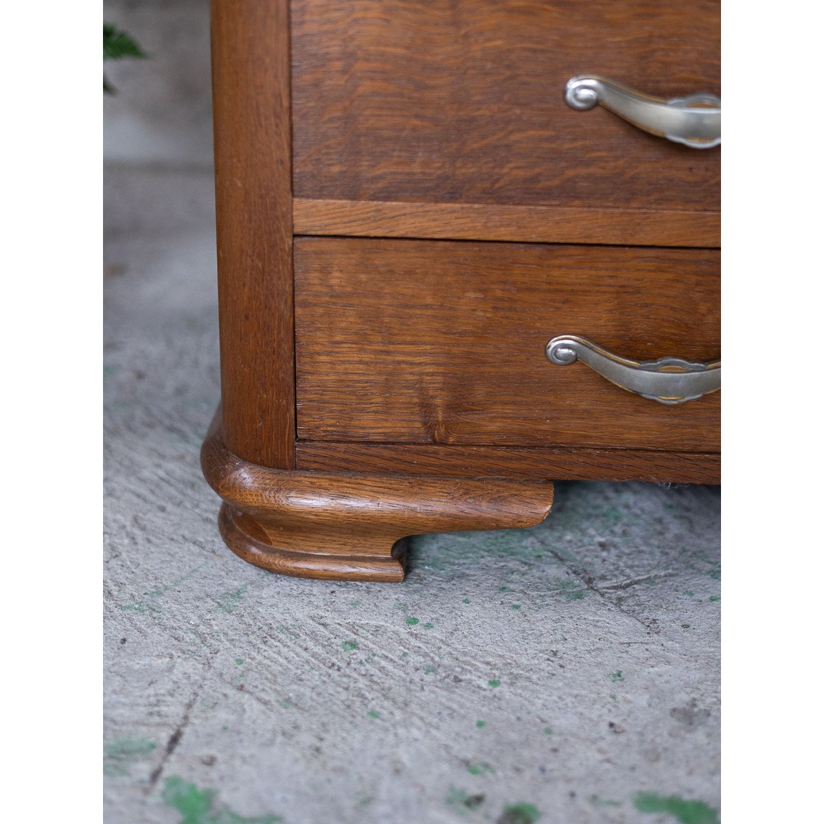 Paire de tables de chevet esprit Empire Odile N°1578 - Bon état bois foncé, DEBONGOUT