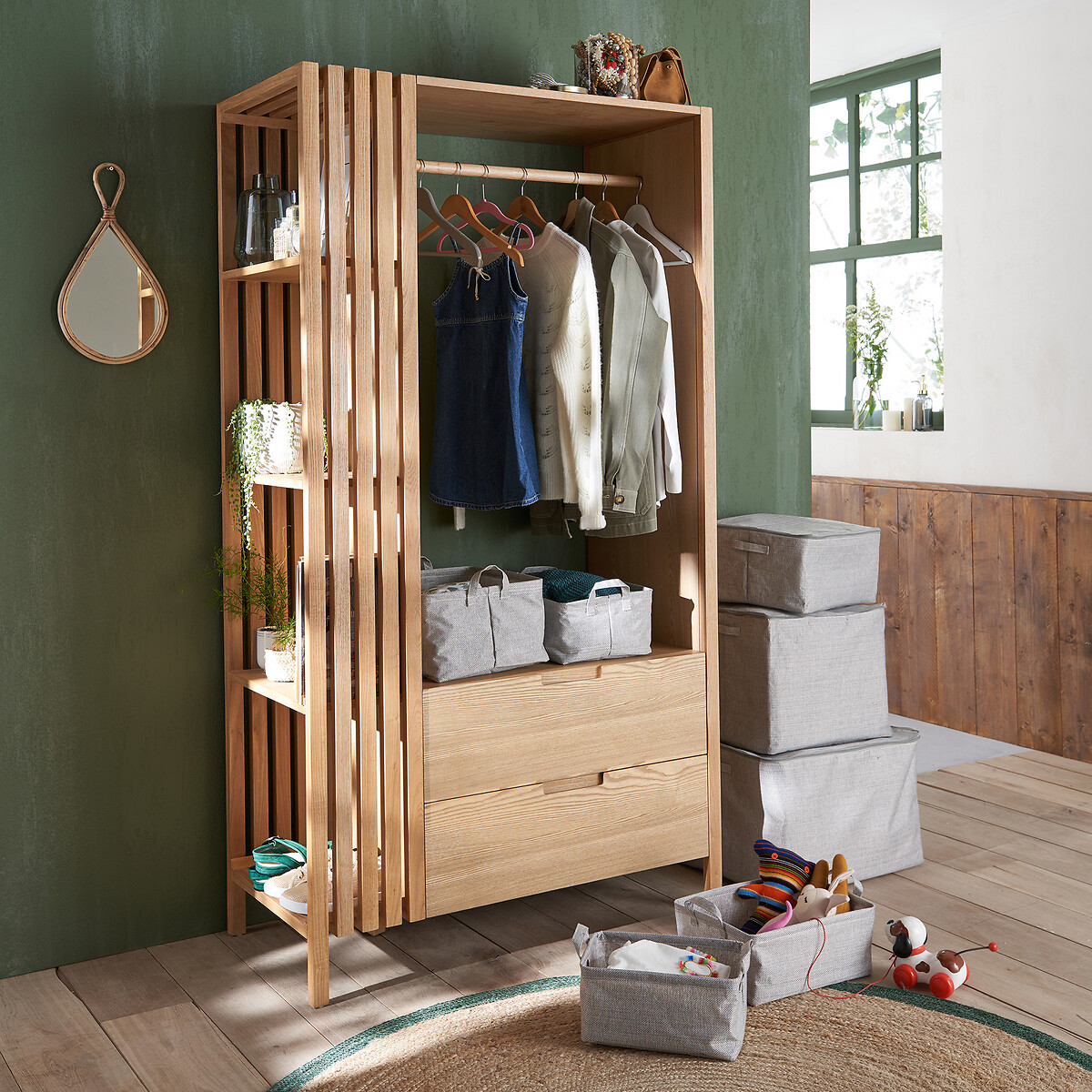 Armoire penderie Theonie naturel, LA REDOUTE INTERIEURS