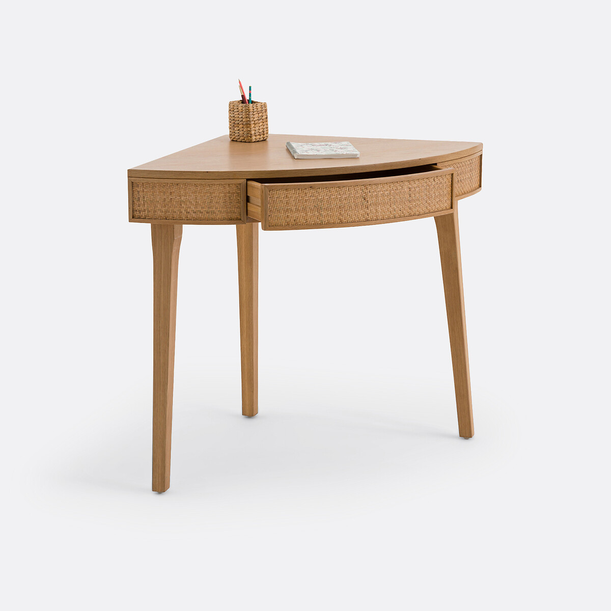 Achilde Corner Console Desk with Drawer natural, LA REDOUTE INTERIEURS