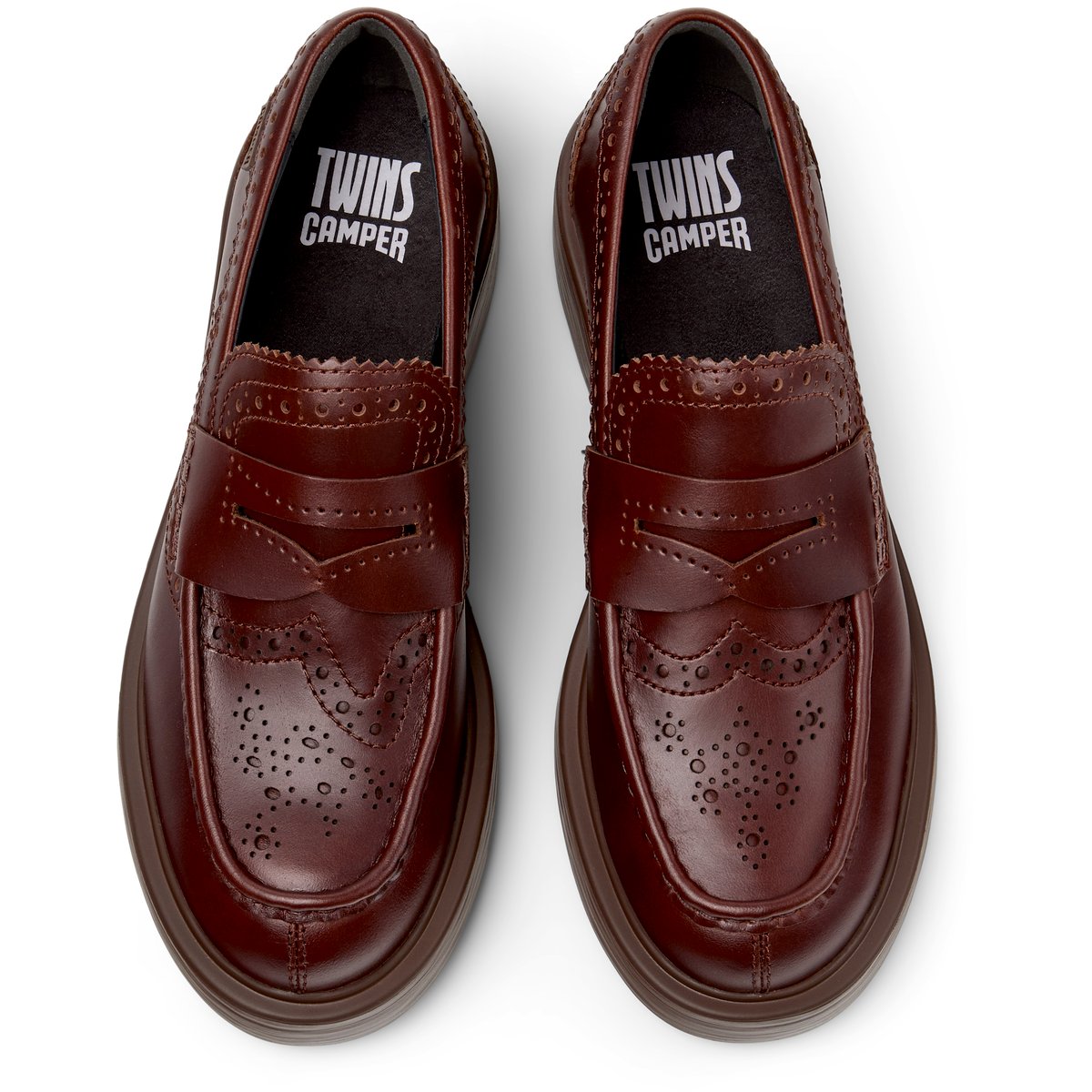 Mocassins Cuir DEAN TWINS marron moyen, CAMPER