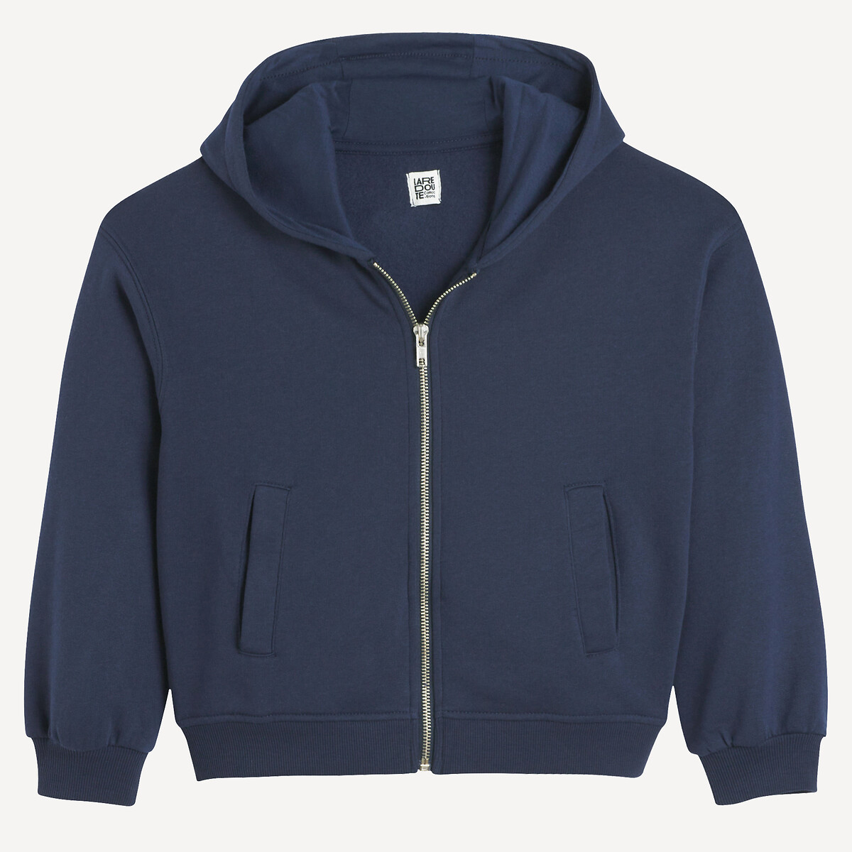 Zip-Up Hoodie navy blue, LA REDOUTE COLLECTIONS