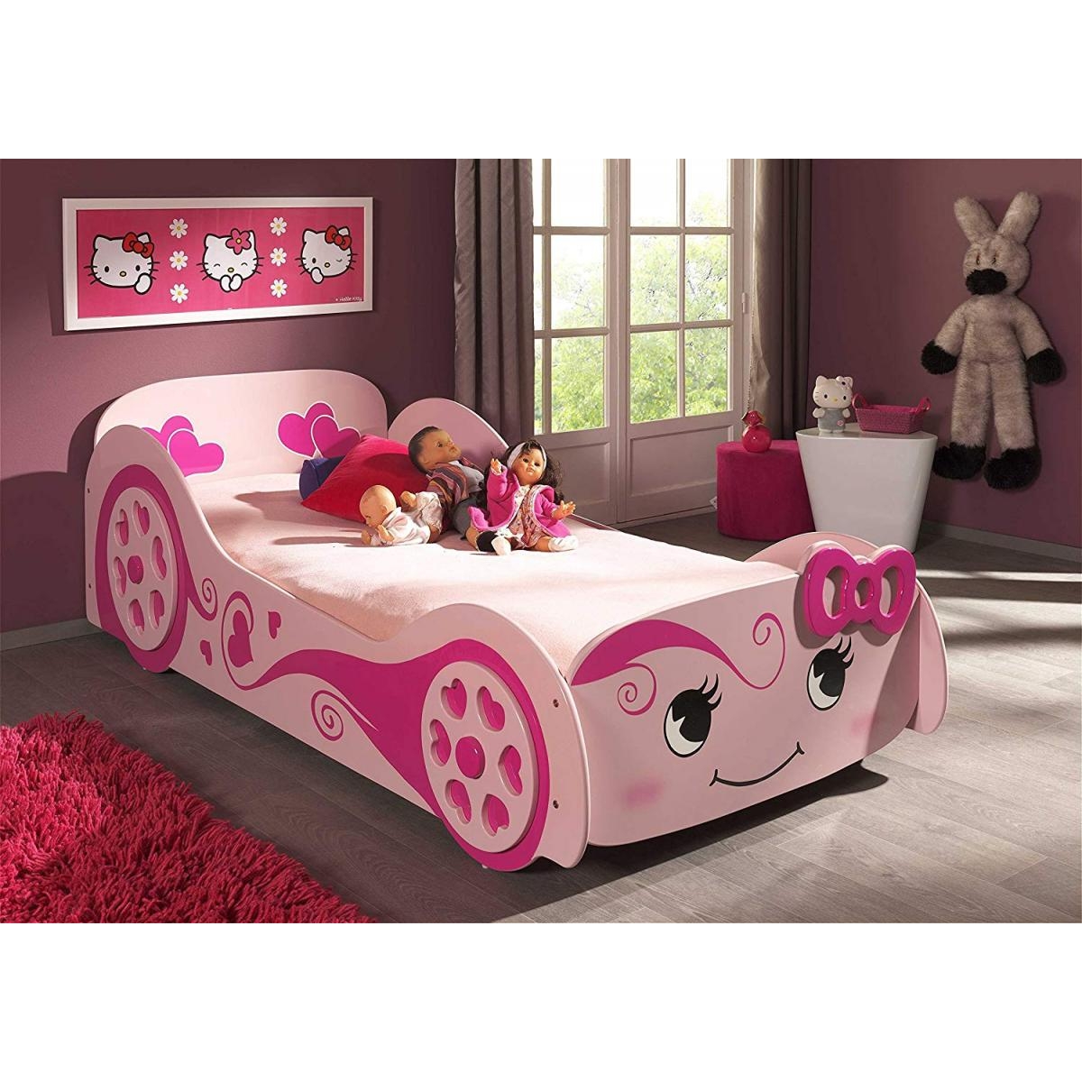 Funbeds Lit voiture Hello Pretty couleur unique, VIPACK