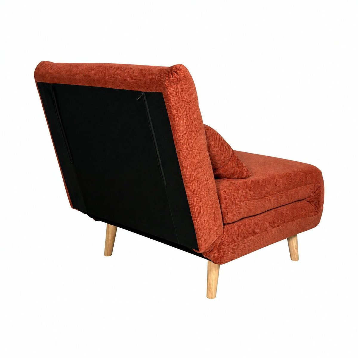 Fauteuil convertible 1 place PALAU rouille, PIER IMPORT
