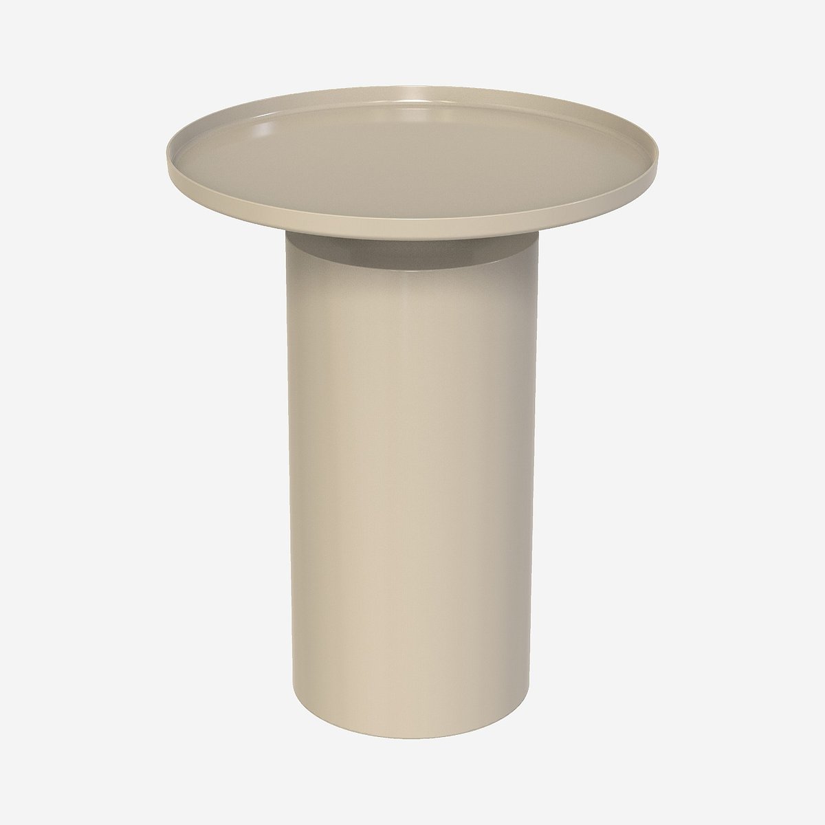 Table d'appoint en métal ELYNE gris, HABITAT
