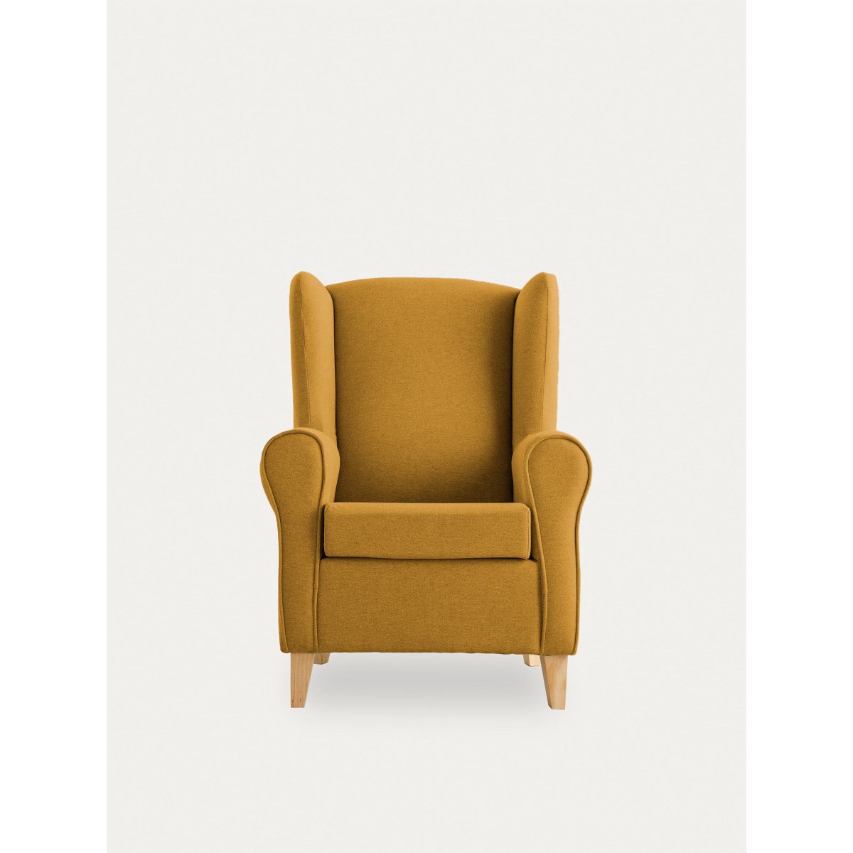 Fauteuil Rembourrée - DAN moutarde, KENAY