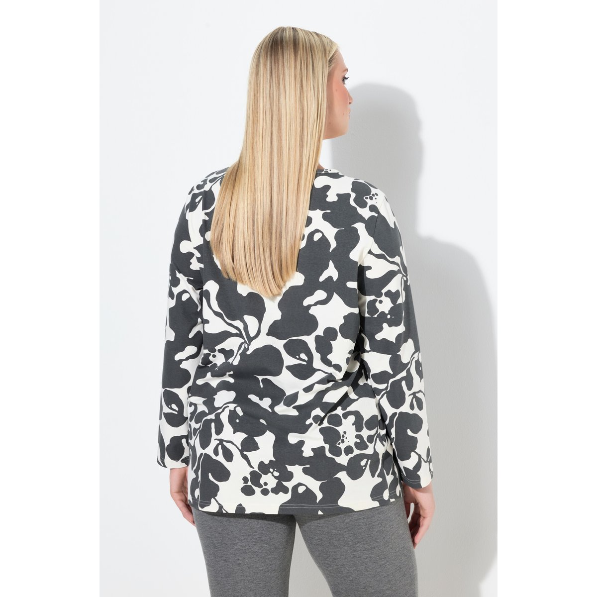 T-shirt manches longues blanc cassé, ULLA POPKEN