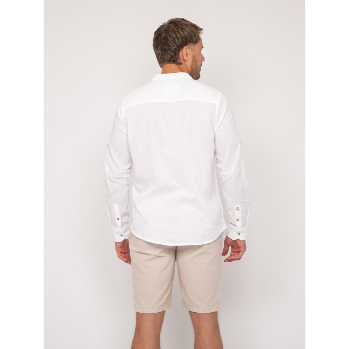 Chemise Manches Longues Lin Duchero blanc, RITCHIE
