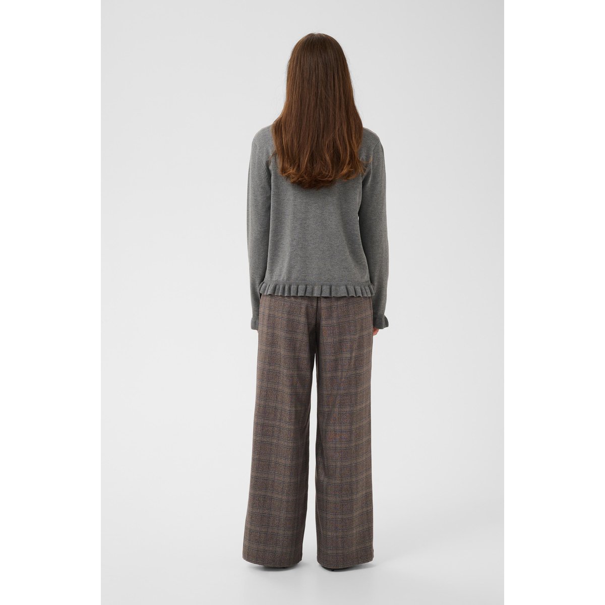 Pullover tricoté gris mid grey melange, CULTURE