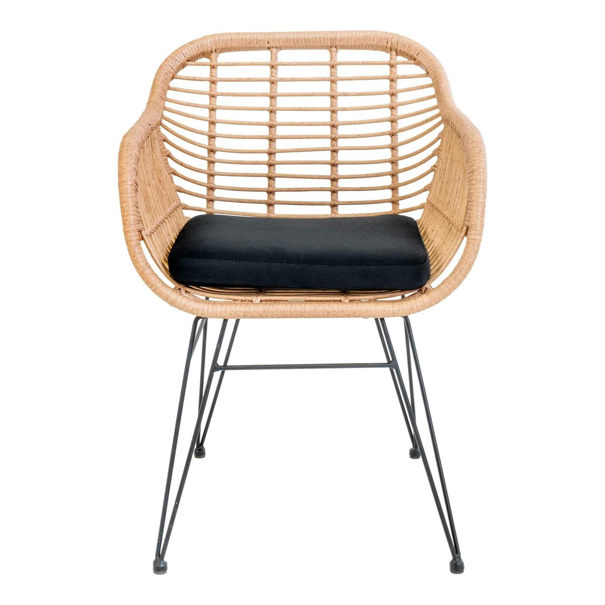 Chaise de jardin résine aspect rotin (lot de 2) IBIZA rotin naturel, PIER IMPORT