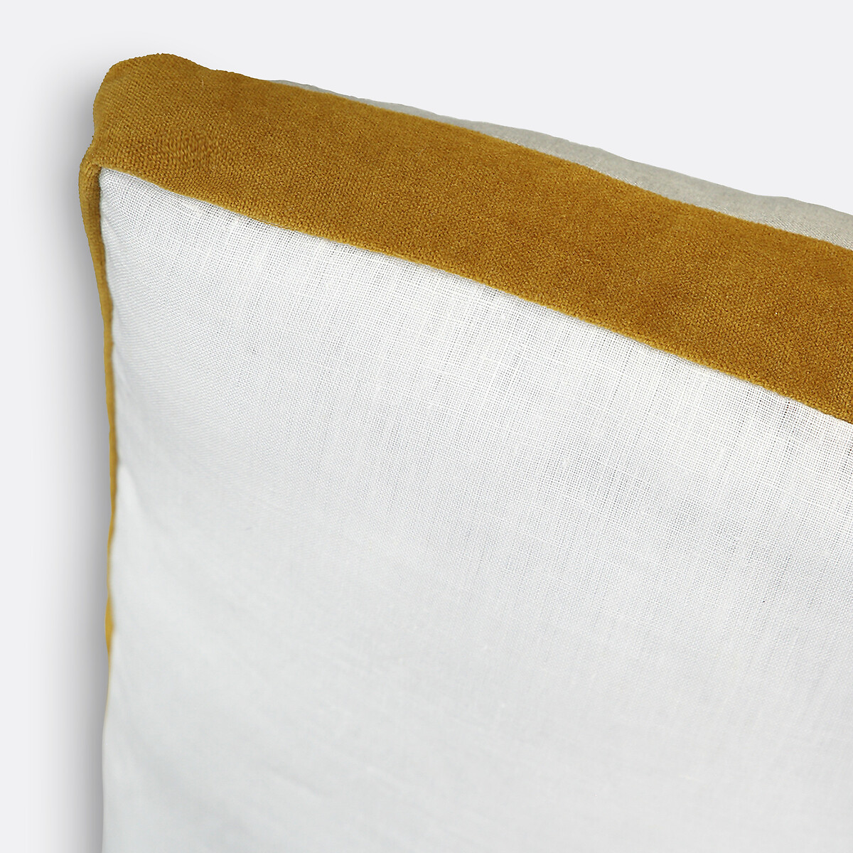 Onega X Velvet Cushion Cover, 40 X 40cm ecru , LA REDOUTE INTERIEURS