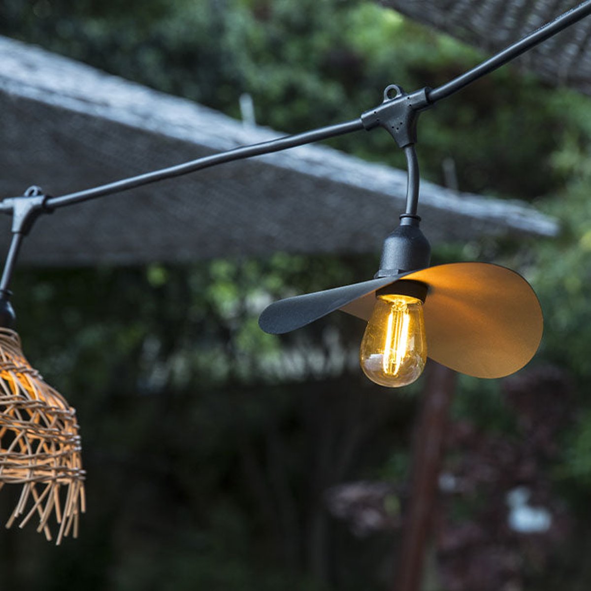 Guirlande métal twist E27 HAT doré, LUMISKY