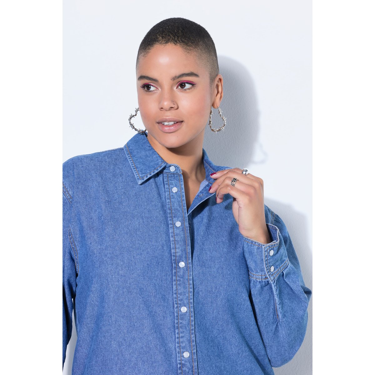 Robe oversize en jean bleu jean, STUDIO UNTOLD