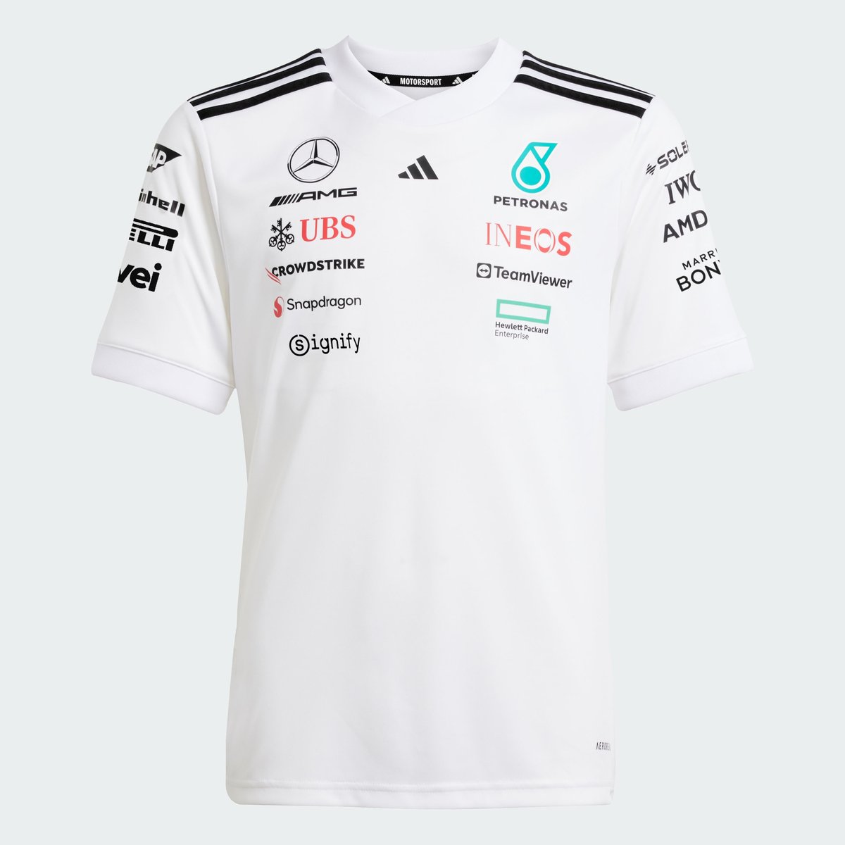Maillot Pilote Mercedes - Amg Petronas Formula One Team Maillot Pilote Mercedes - Amg Petronas Formula One Team white / black, adidas Performance