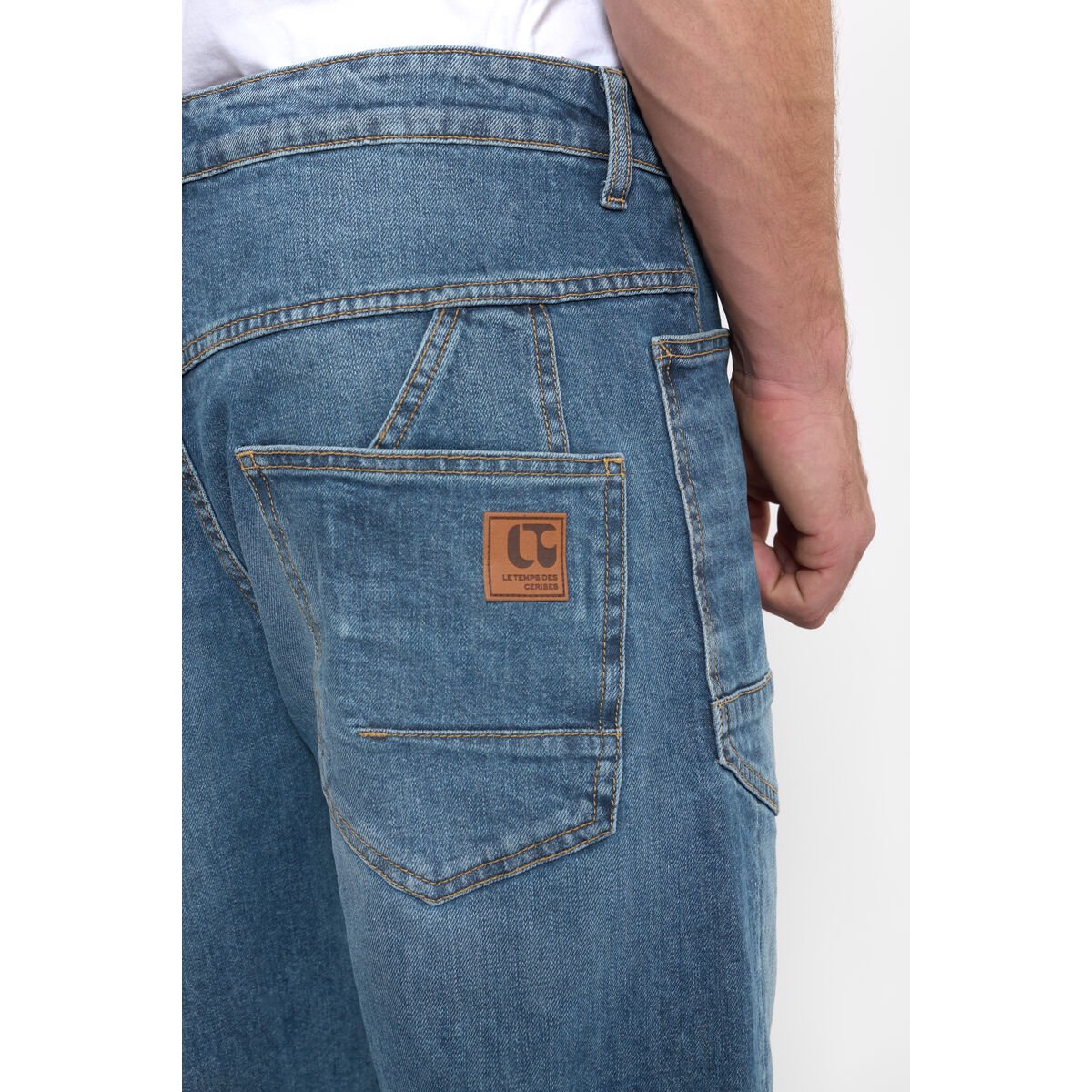 Jeans loose, large loose, longueur 34 blue, LE TEMPS DES CERISES